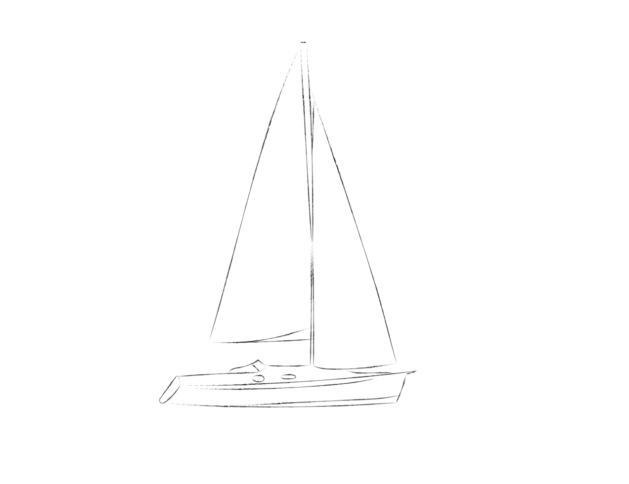 sail drawing to colour png