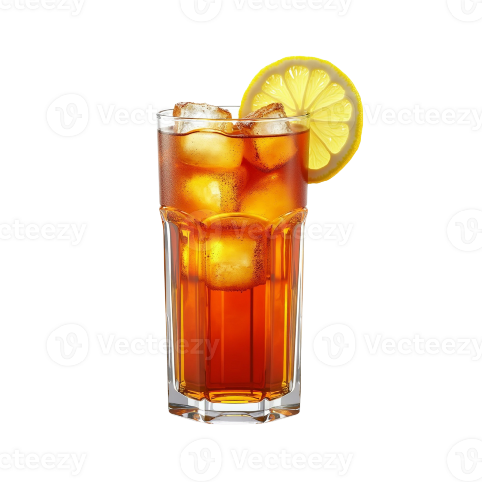 Refreshing Long Island Iced Tea on Transparent Background png