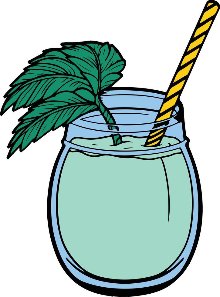Organic Coconut Juice vector