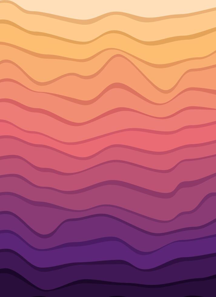 Coloring Abstract Wave Modern Minimalist Style Poster Template Background vector