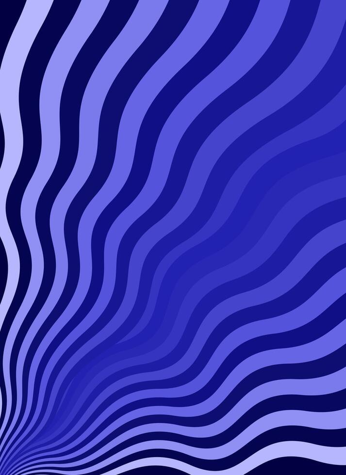 Coloring Blue Wave Modern Minimalist Style Poster Template Background vector
