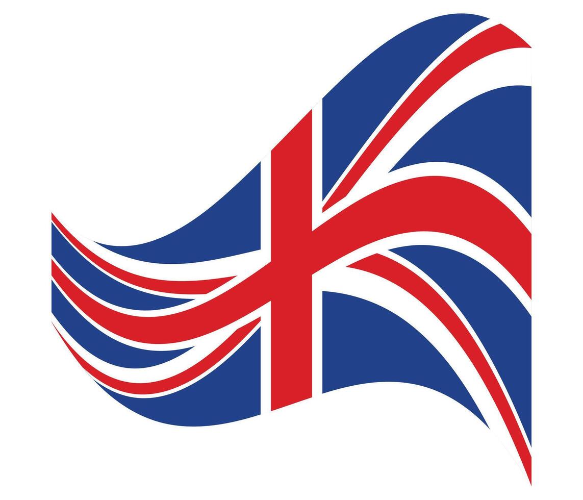 Great Britain, United Kingdom national flag banner isolated on white. illustration vector