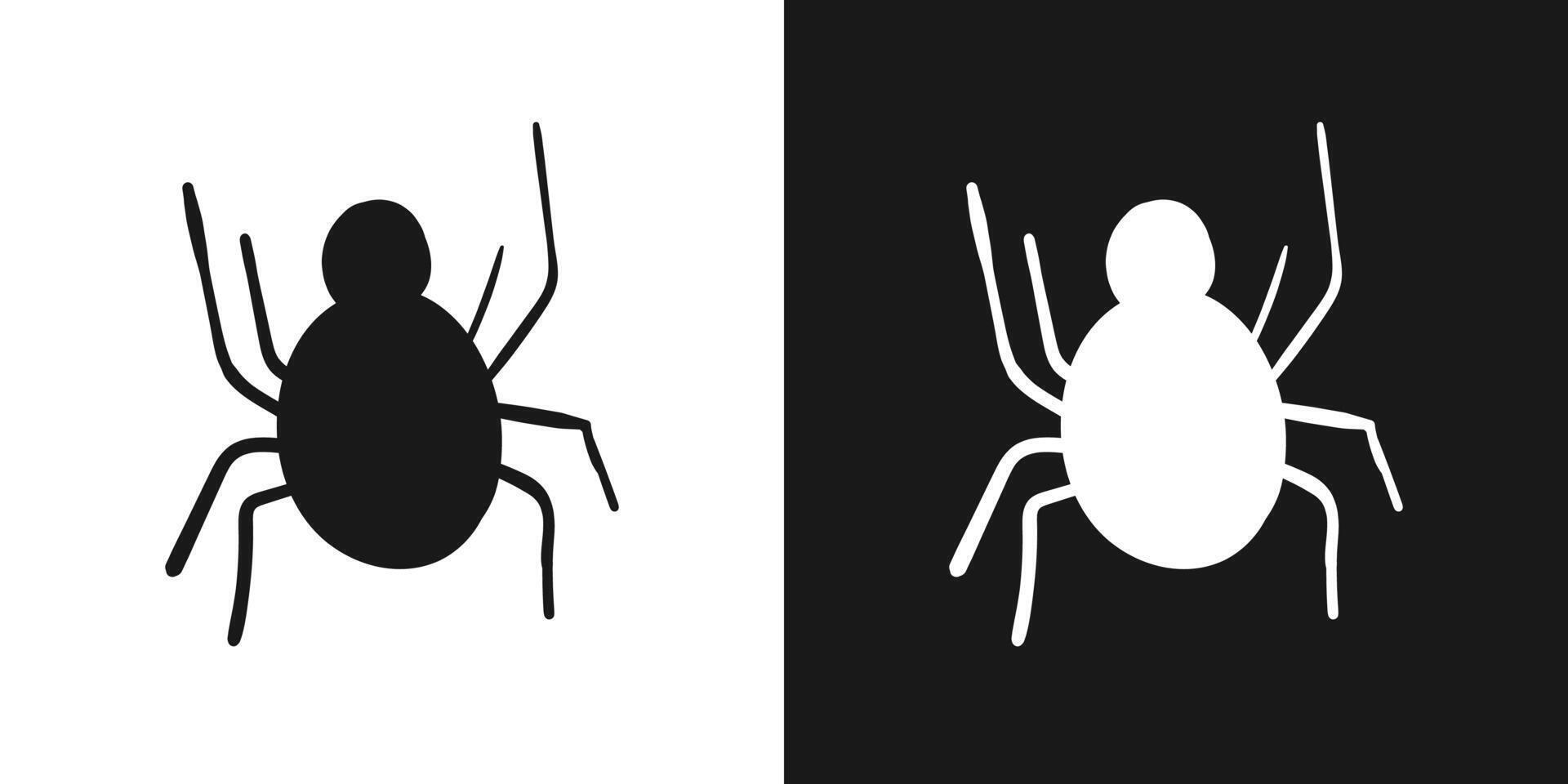 Spider doodle hand drawn isolated background. illustration vector