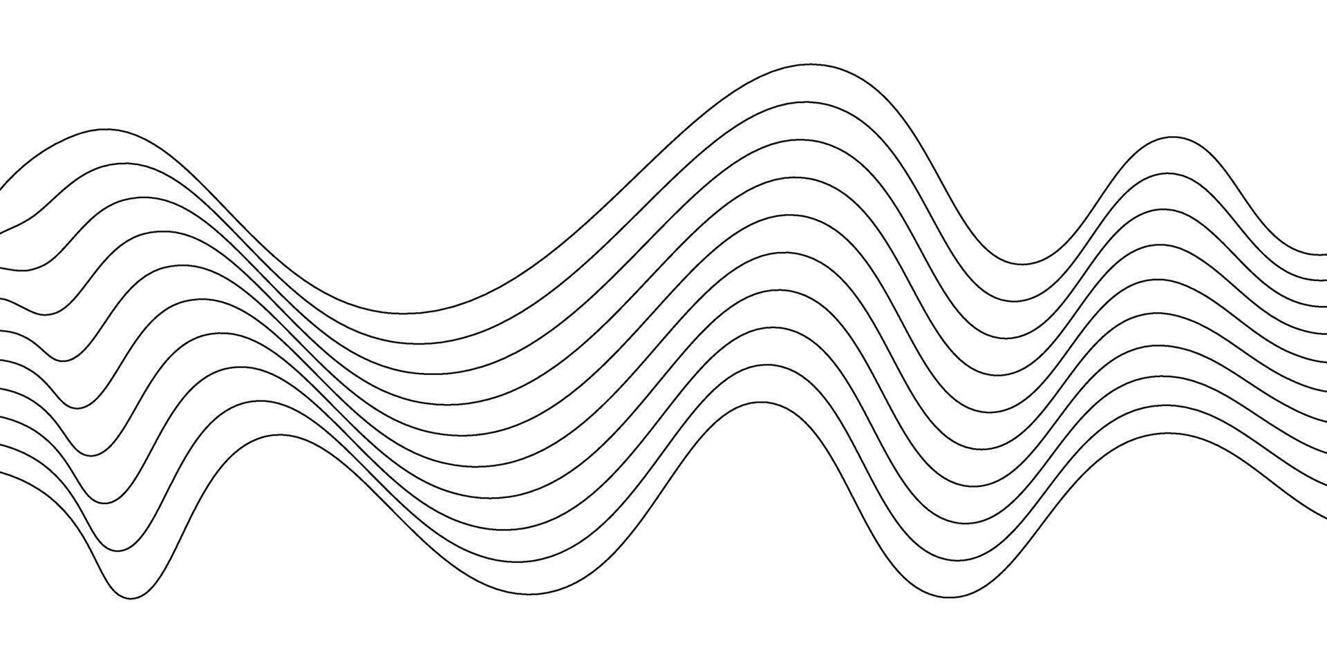 Abstract white background with wavy line. illustration vector