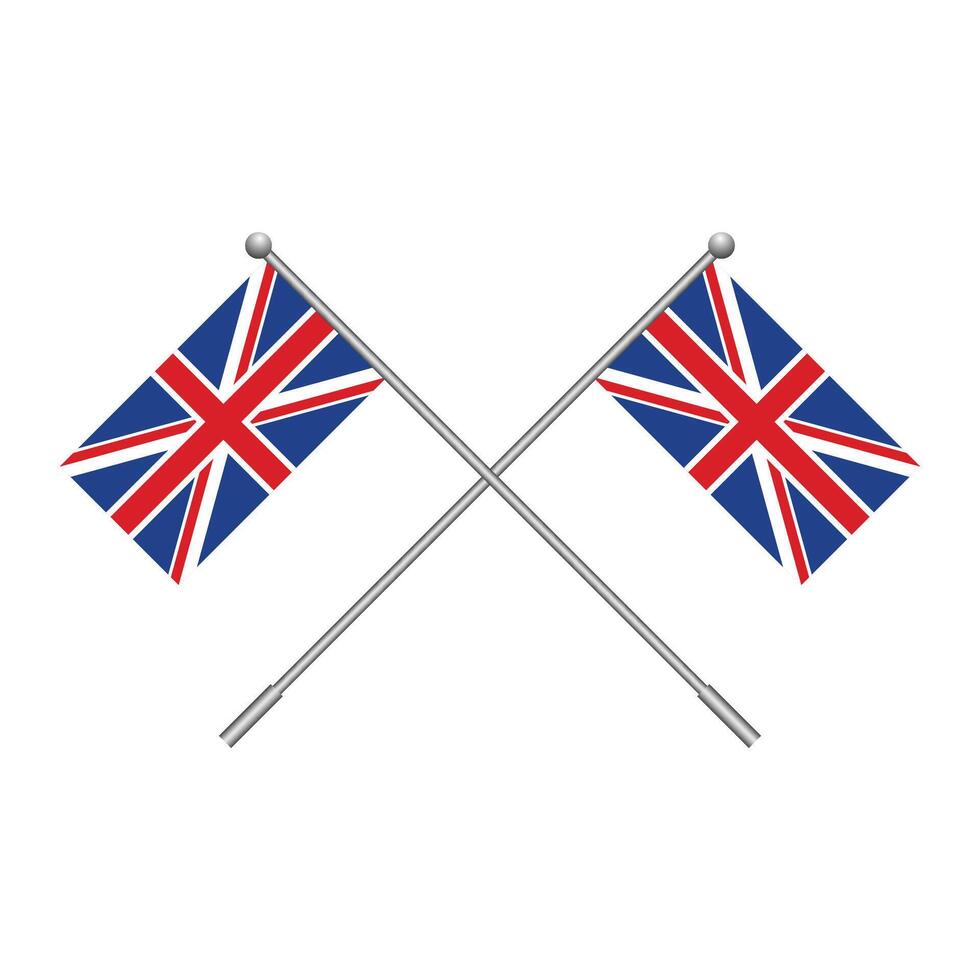 United Kingdom national flag symbol isolated. illustration vector