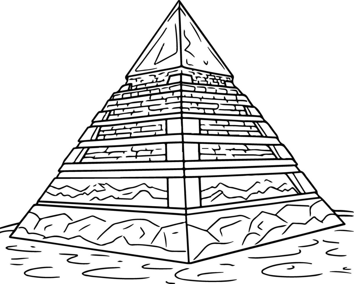 The Great Pyramid of Giza vector