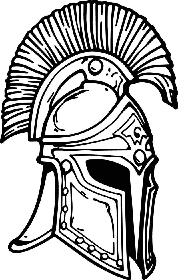 Greek Armor hand drawn vector