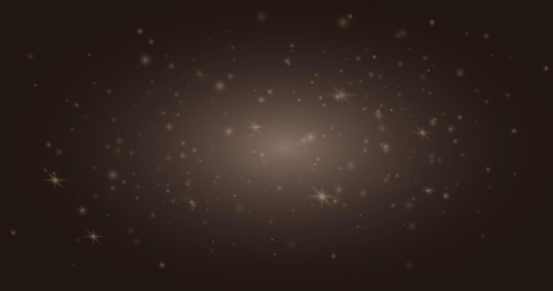 A glowing starry background with sparkling particles. Ideal for night sky designs, magical effects, space themes, or festive backgrounds in digital media. vector