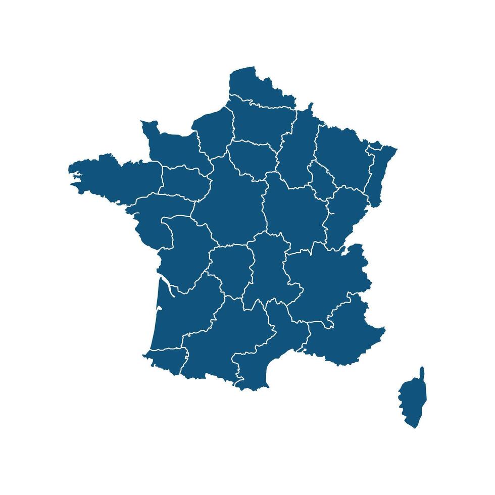 Map of France. France Map on white background. vector