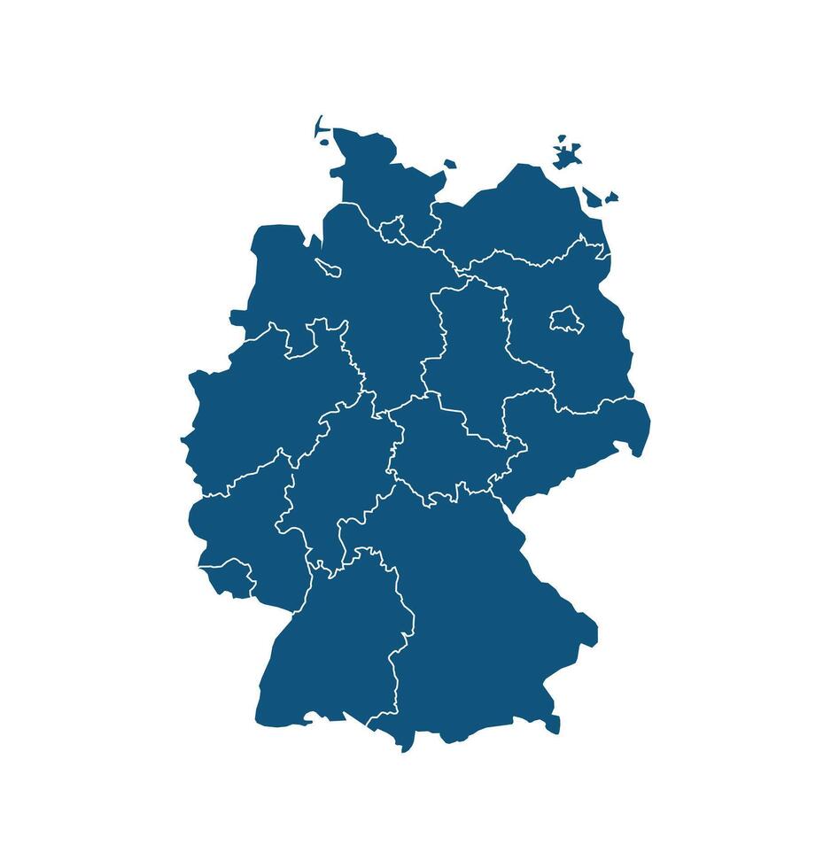 Map of Germany. Germany Map on white background. vector