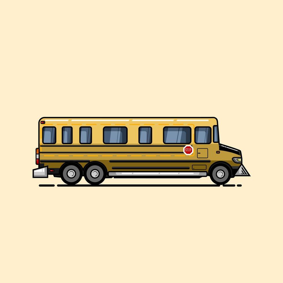 Golden Ride The Ultimate School Bus vector