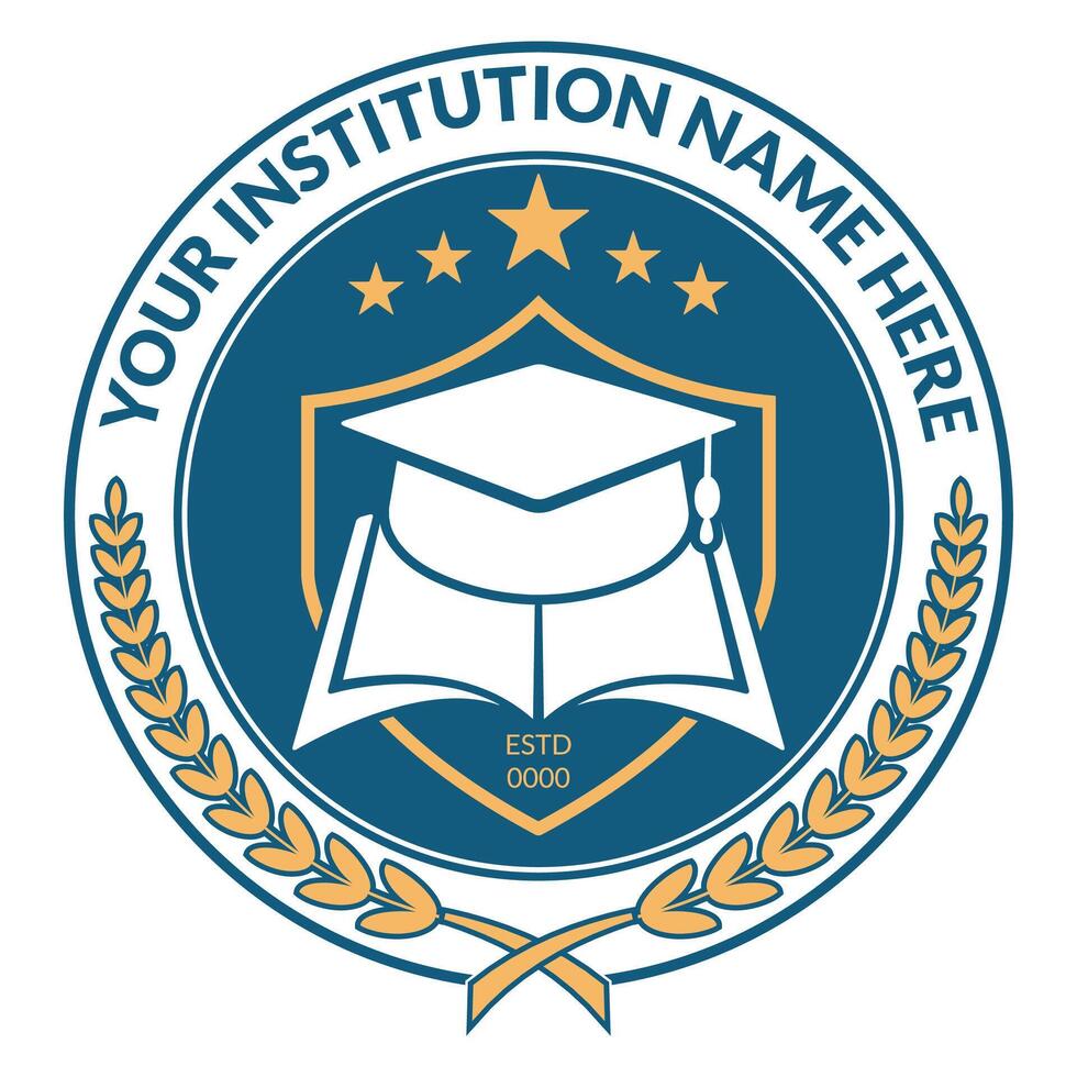 Institution logo design template design vector