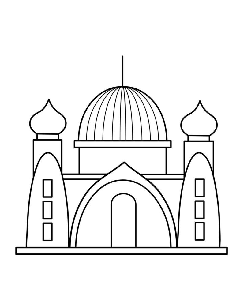 mosque icon illustration vector