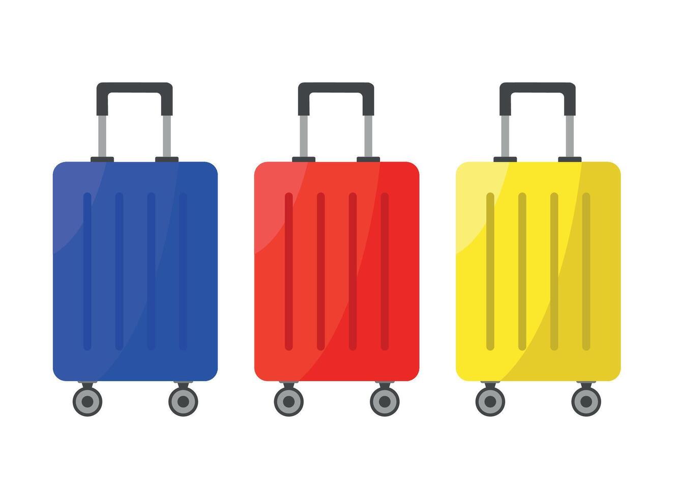 Suitcase icon. Travel suitcases for travel, business vector