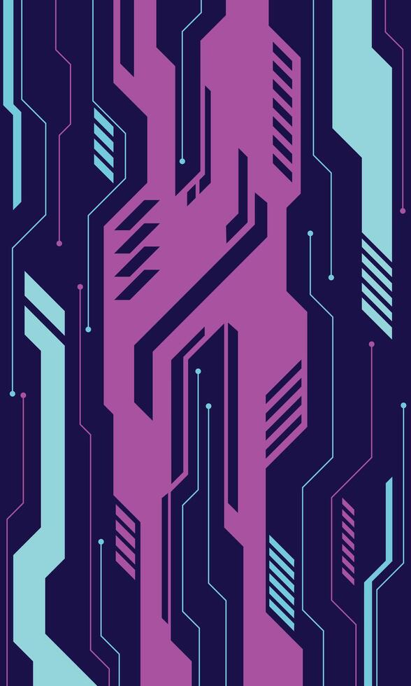 Flat design cyberpunk background vector