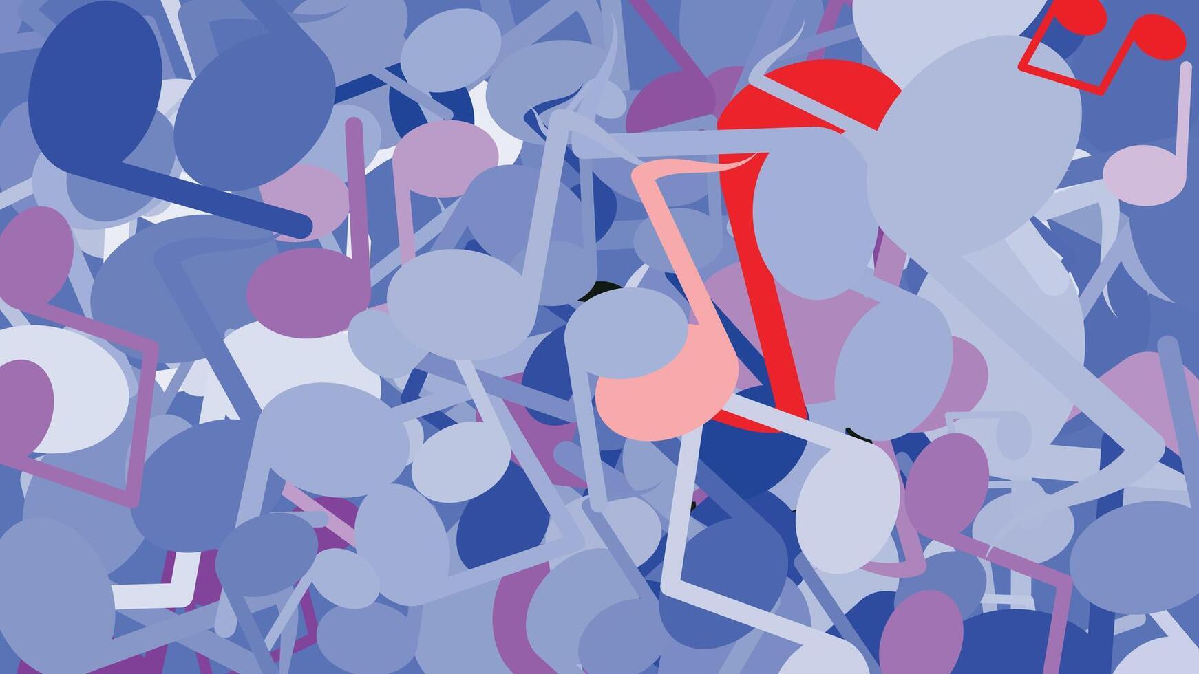 colorful abstract background musical notation vector