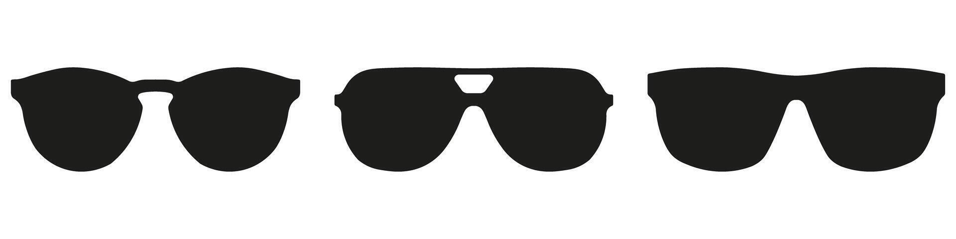 A set of four black teeth with a white background vector