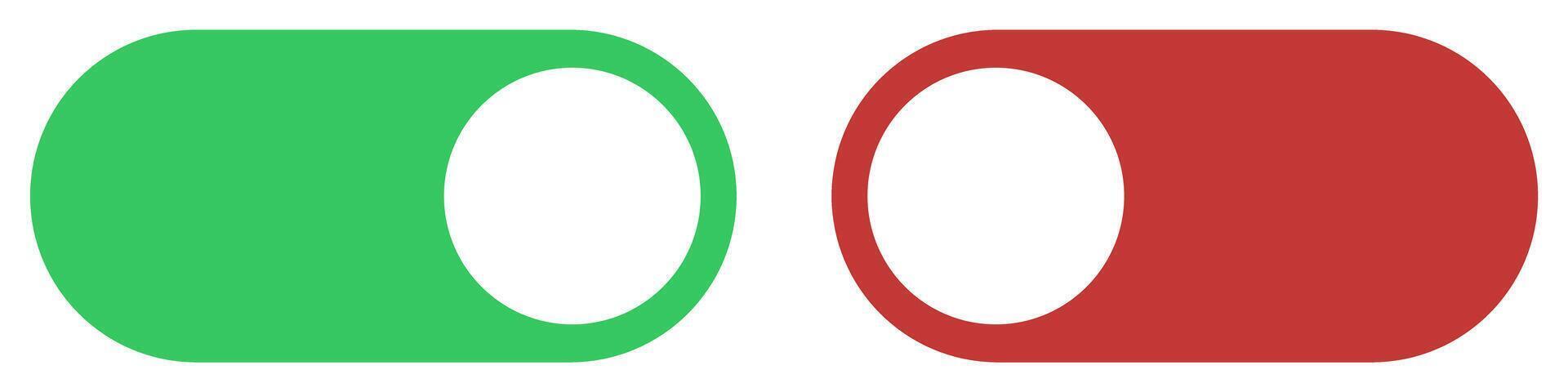 Two red and green tape rolls on a white background vector