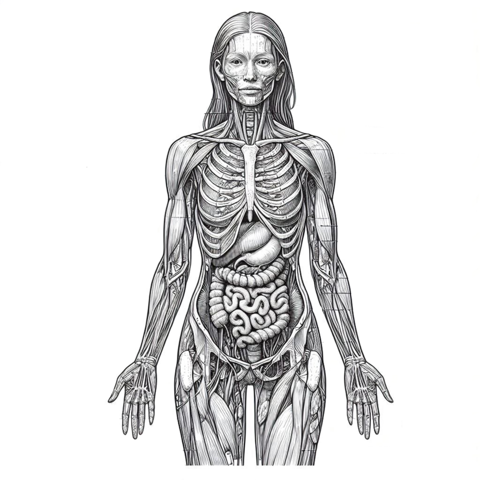 human body anatomy png