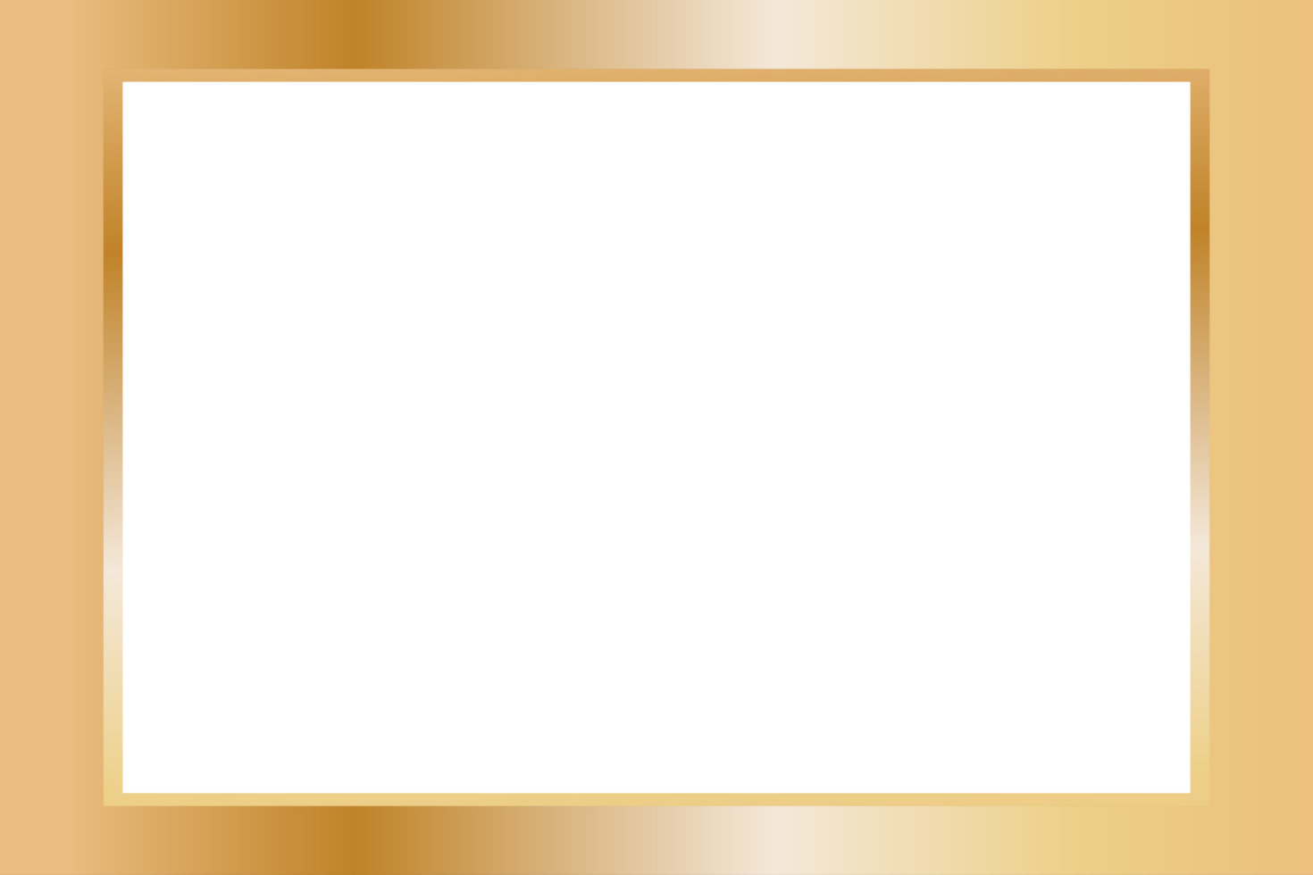 golden frame transparent background png