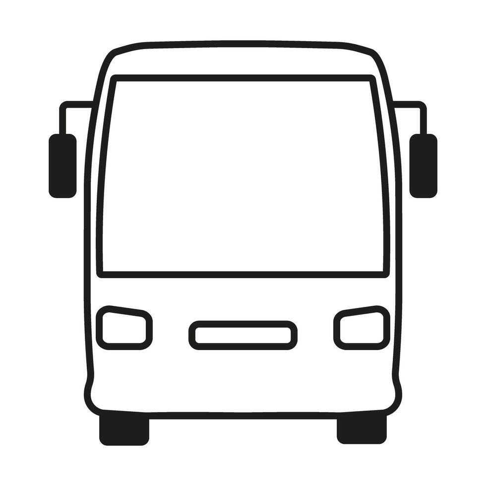 Bus icon illustration on white background vector