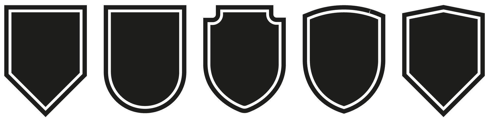 A set of four black and white arrows vector