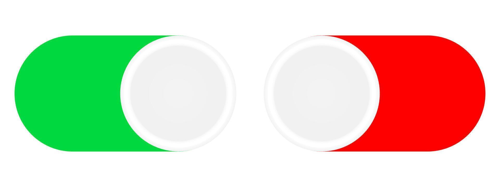 Two red and green circles with the flag of italy vector