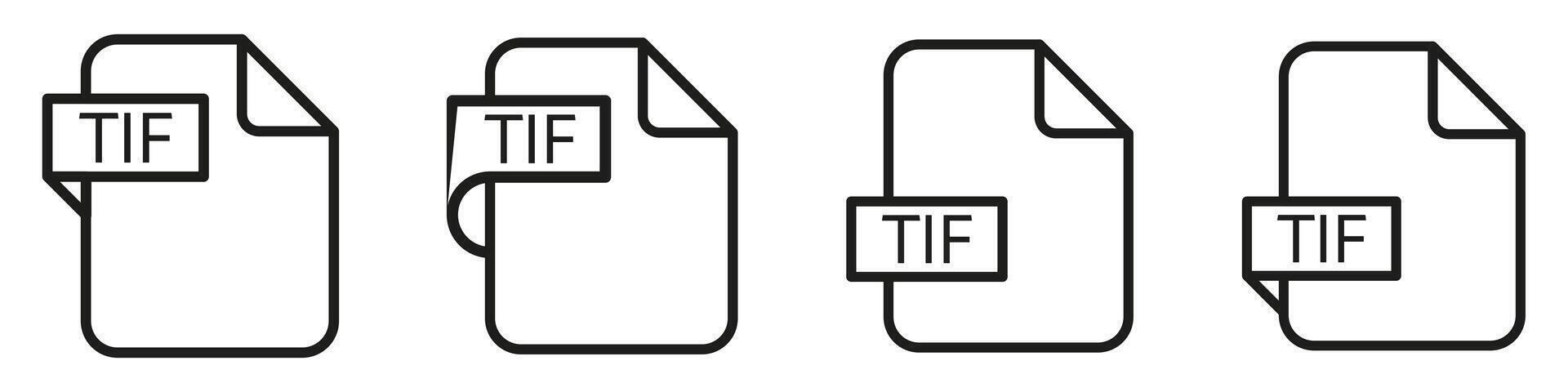 Four different types of file folders with the word tp on them vector