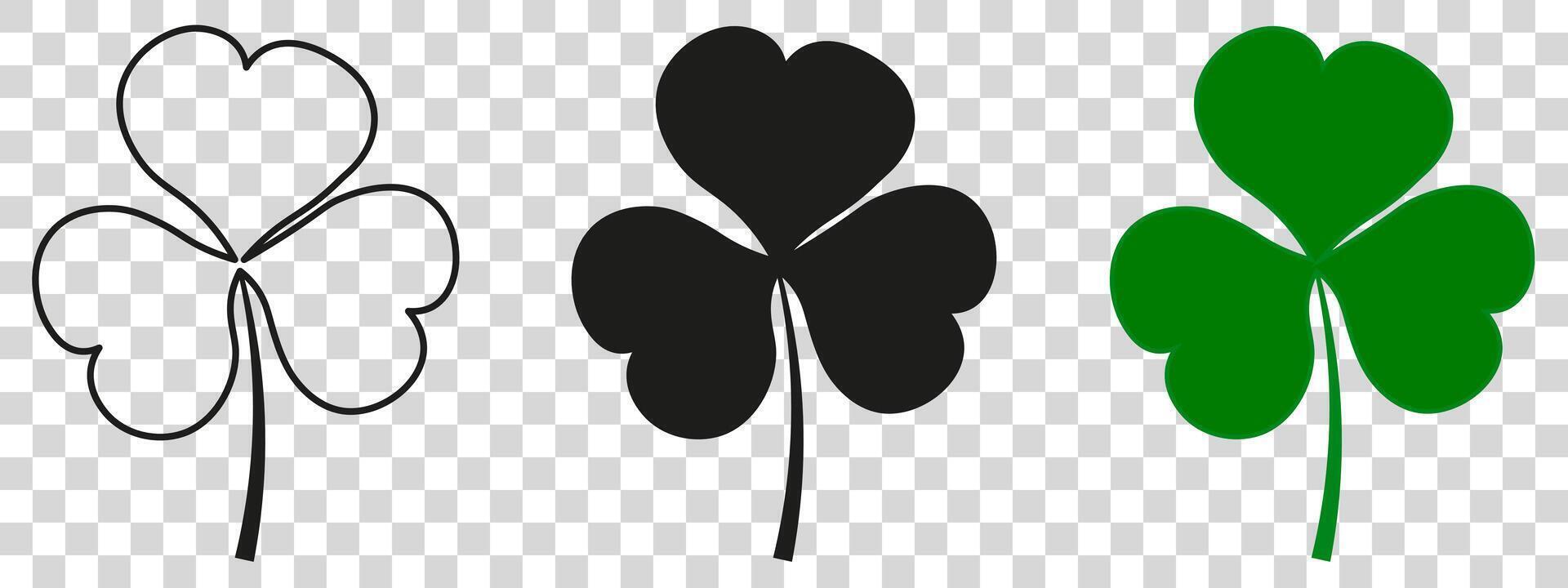 Four leaf clover, clover leaf, clover leaf, clover leaf transparent background p vector