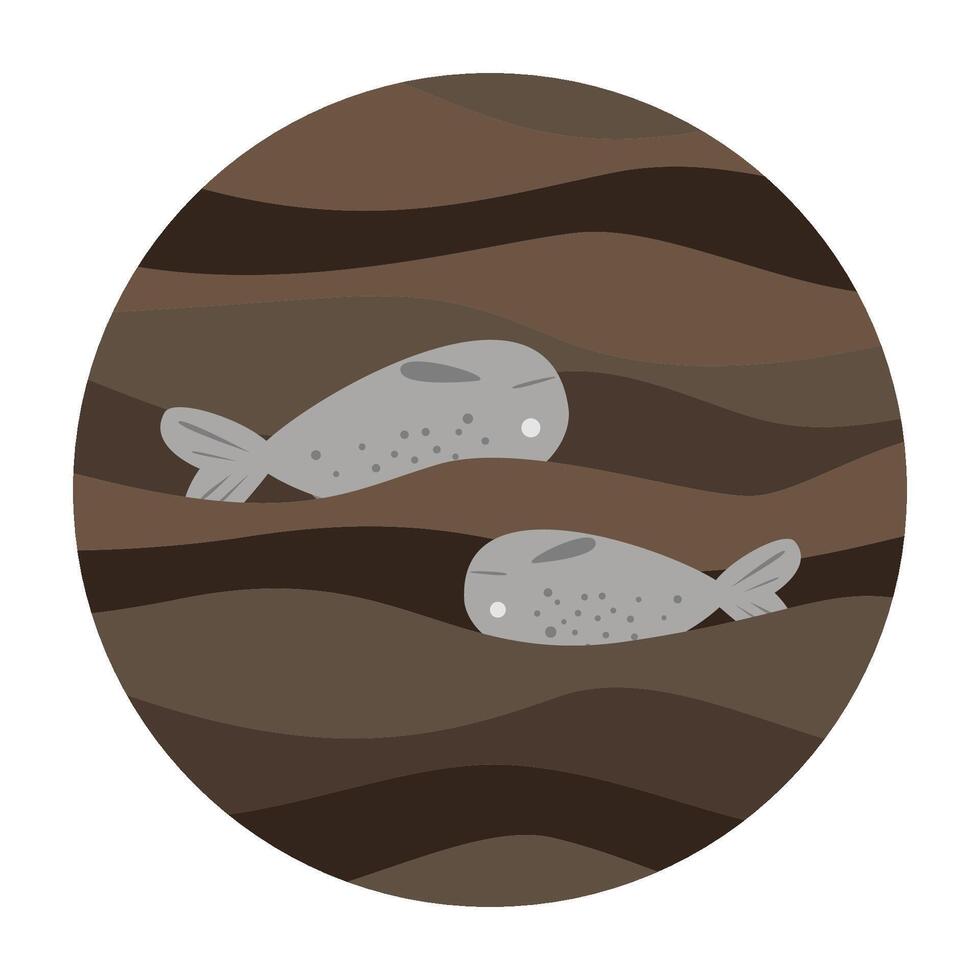 wastewater concept. water environment pollution vector