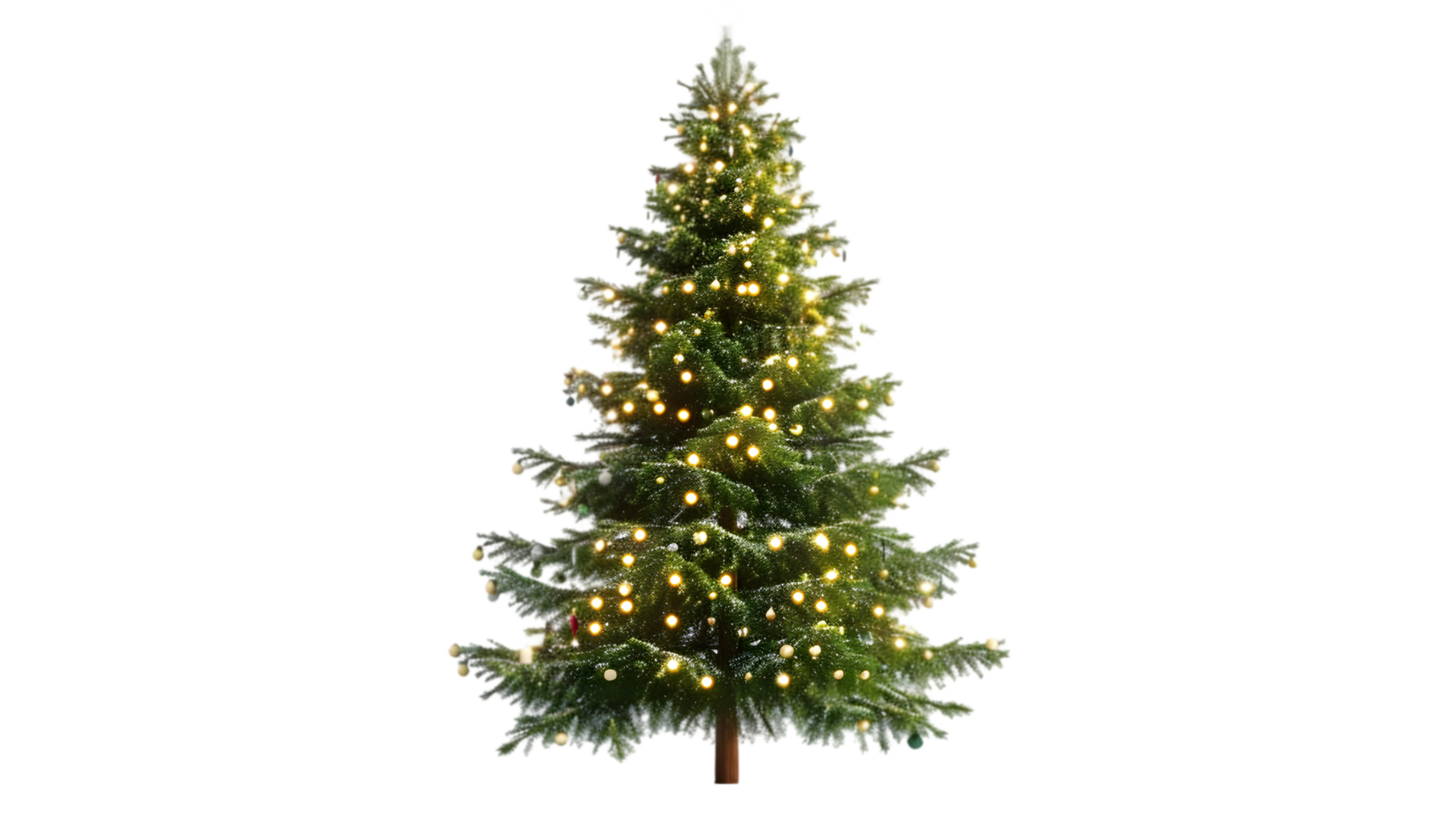 Festive Christmas Tree on Transparent Background png