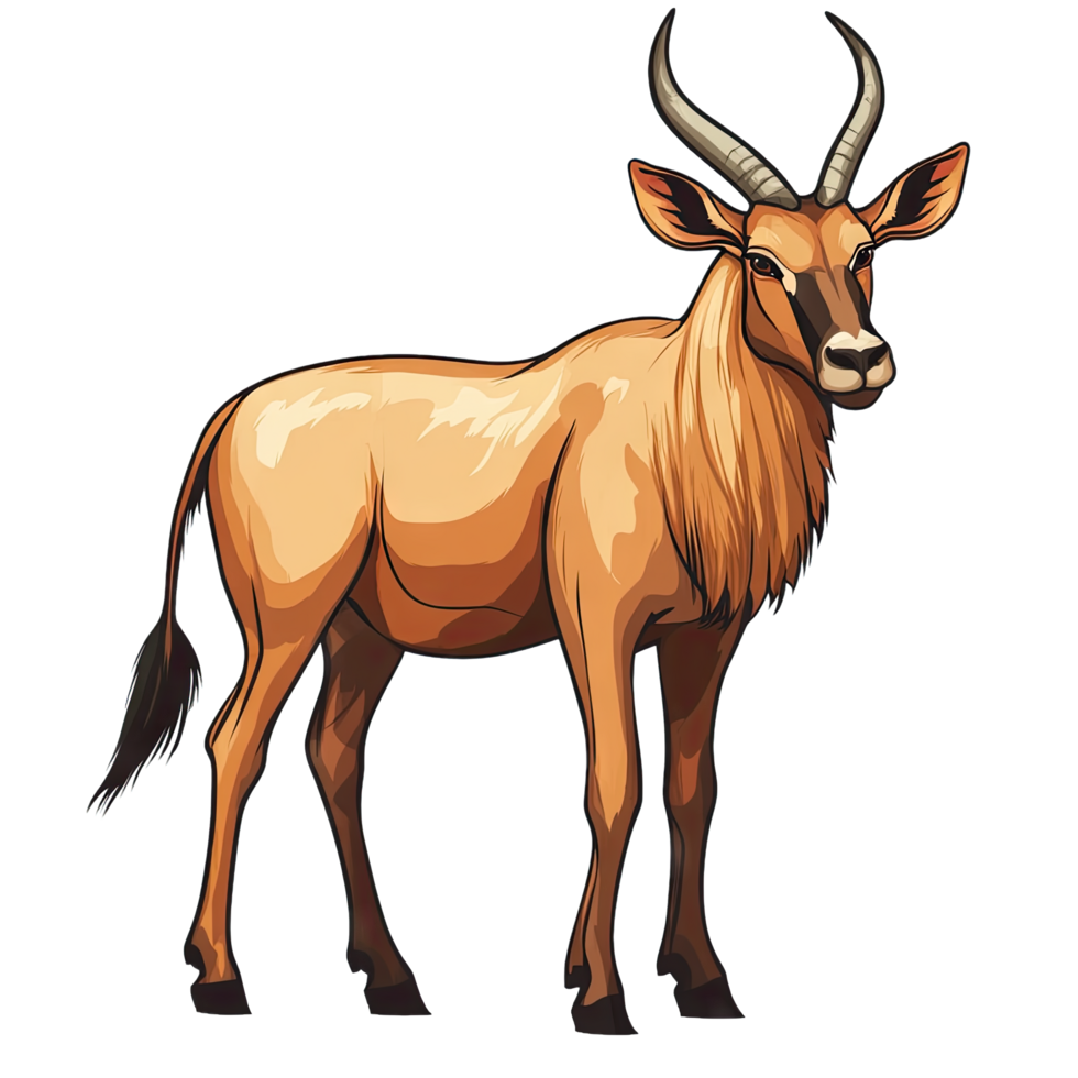 Red Hartebeest Transparent Background Icon png