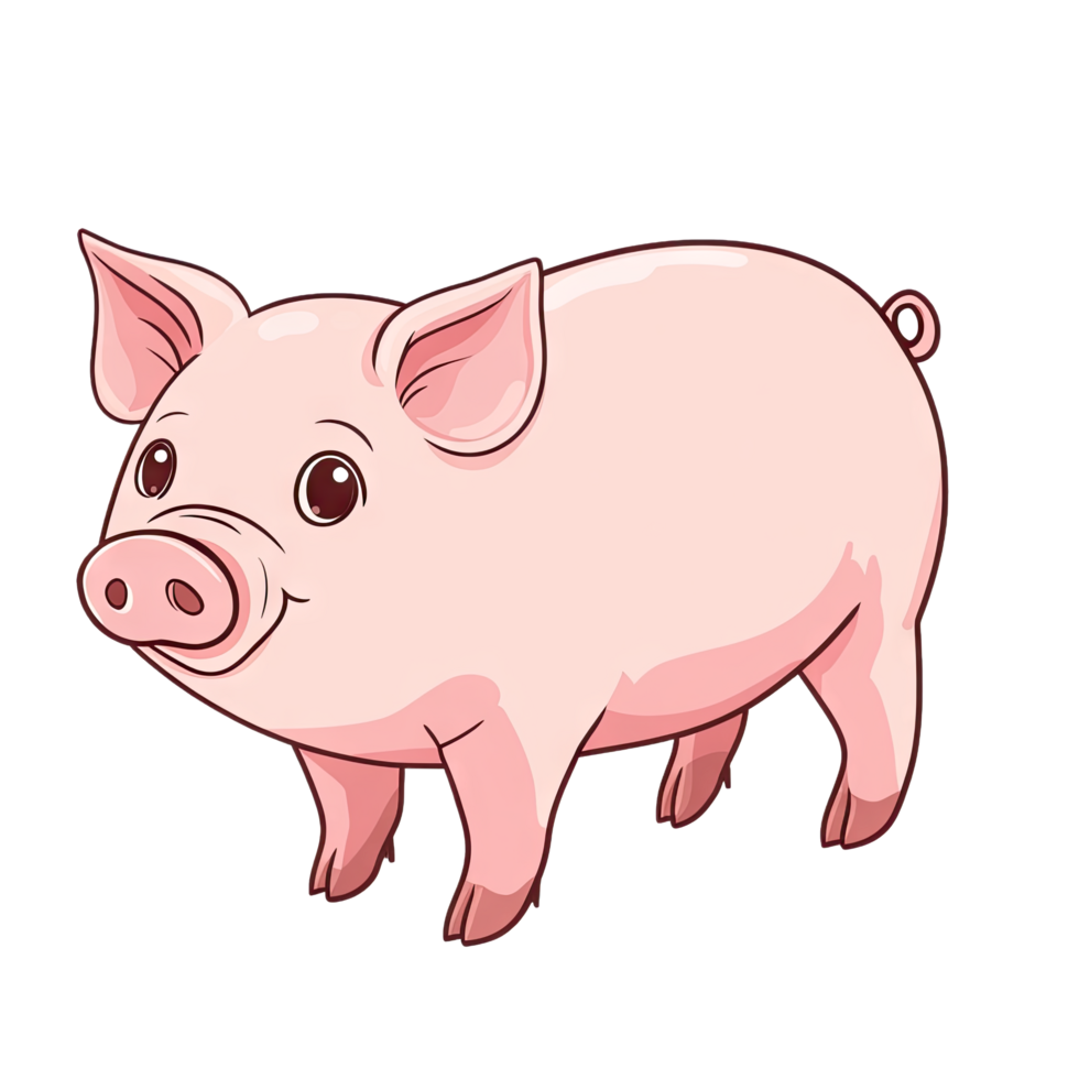 Domestic Pig Transparent Background Icon png
