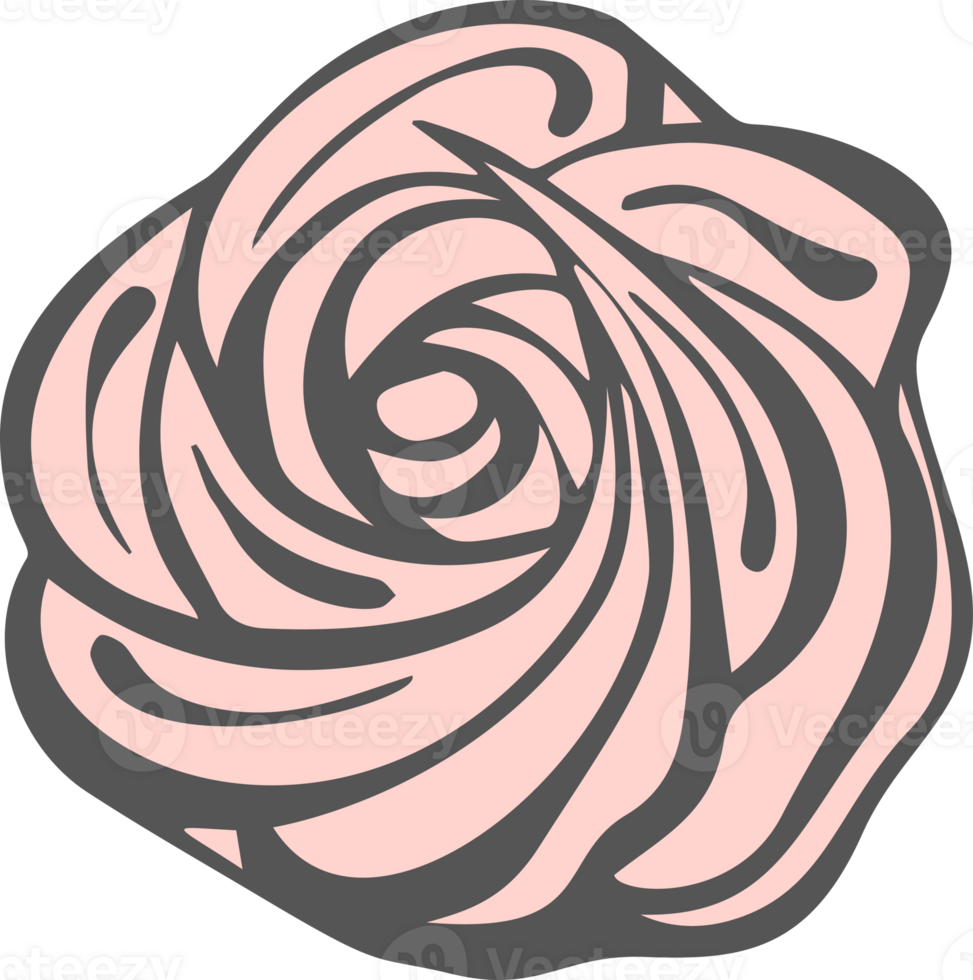 Meringue icon. Whipped cream for cake and pie desserts. Pastry illustration. Swirl desert, mousse foam. png