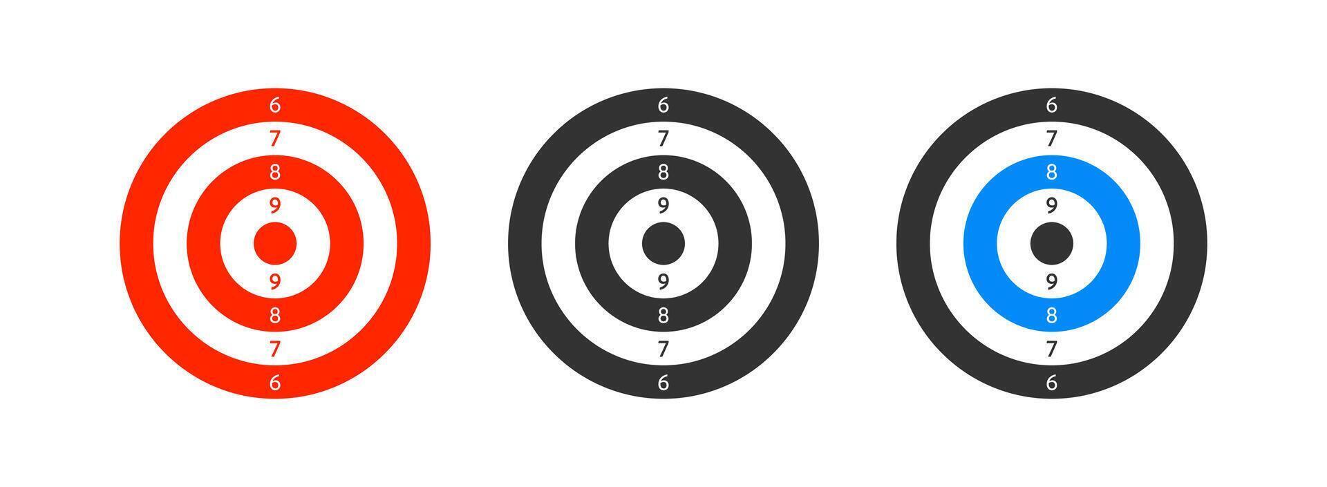 Target icon. Goal success. Dart aim. vector