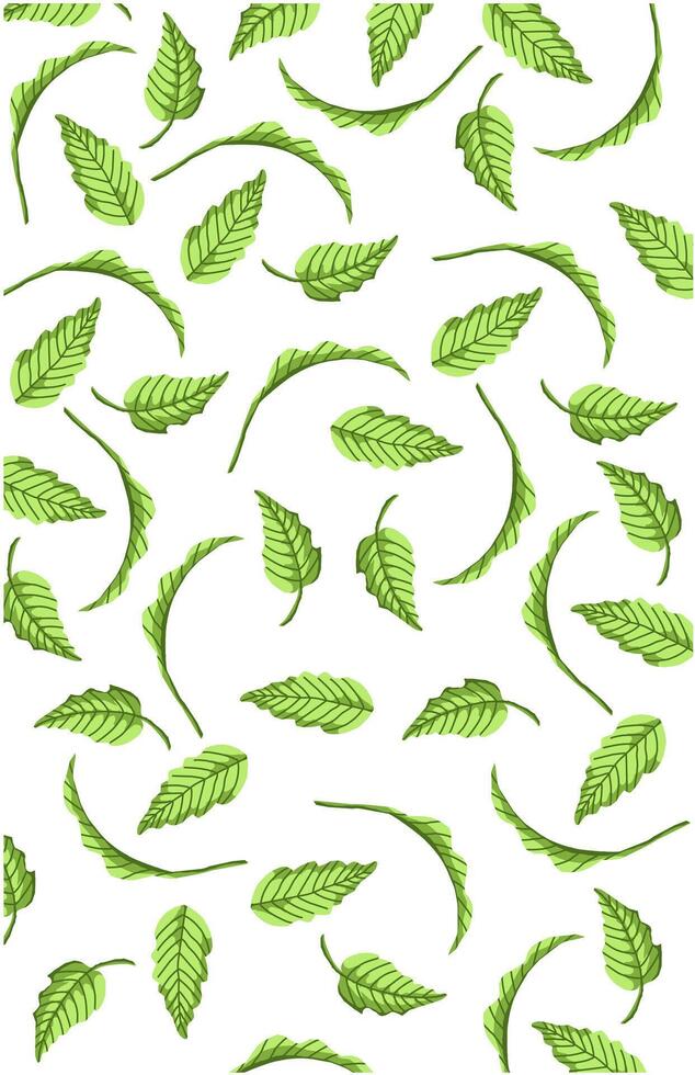Simple cartoon tomato leaves on a white background vector