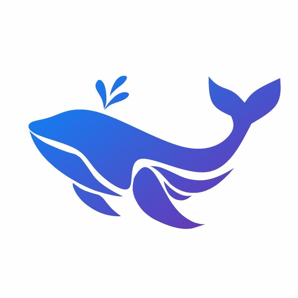 graphic illustration of whale design suitable for symbols vector