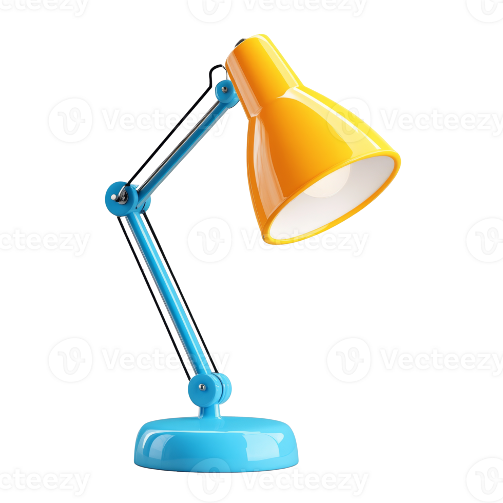 Modern colorful desk lamp png