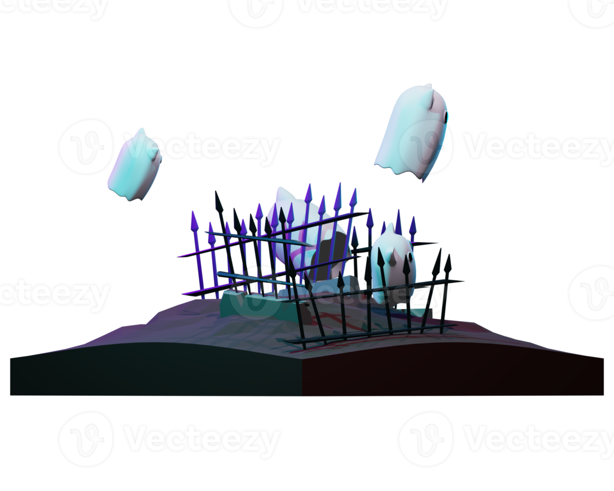 A 3d image of a fence with some white balloons png