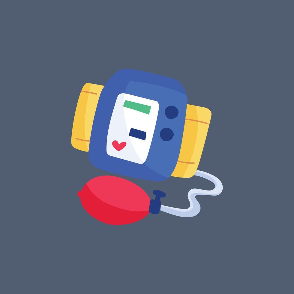 hospital electronic tool in flat design. vector