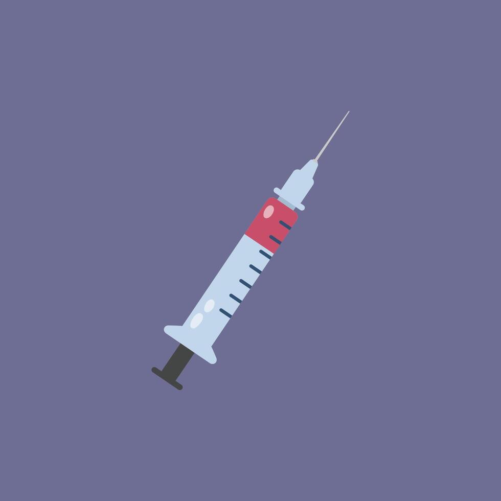 Injection tool in flat design. vector