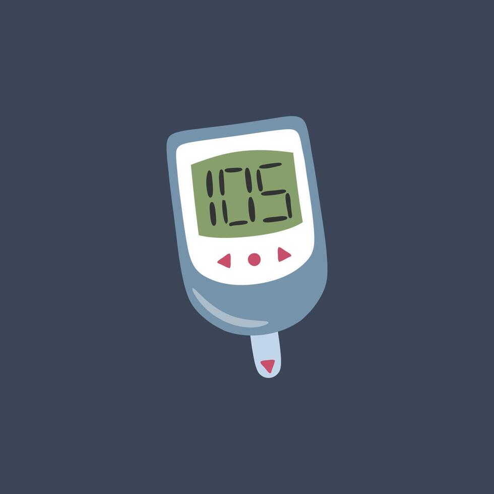 Medical electronic tool in flat design. vector