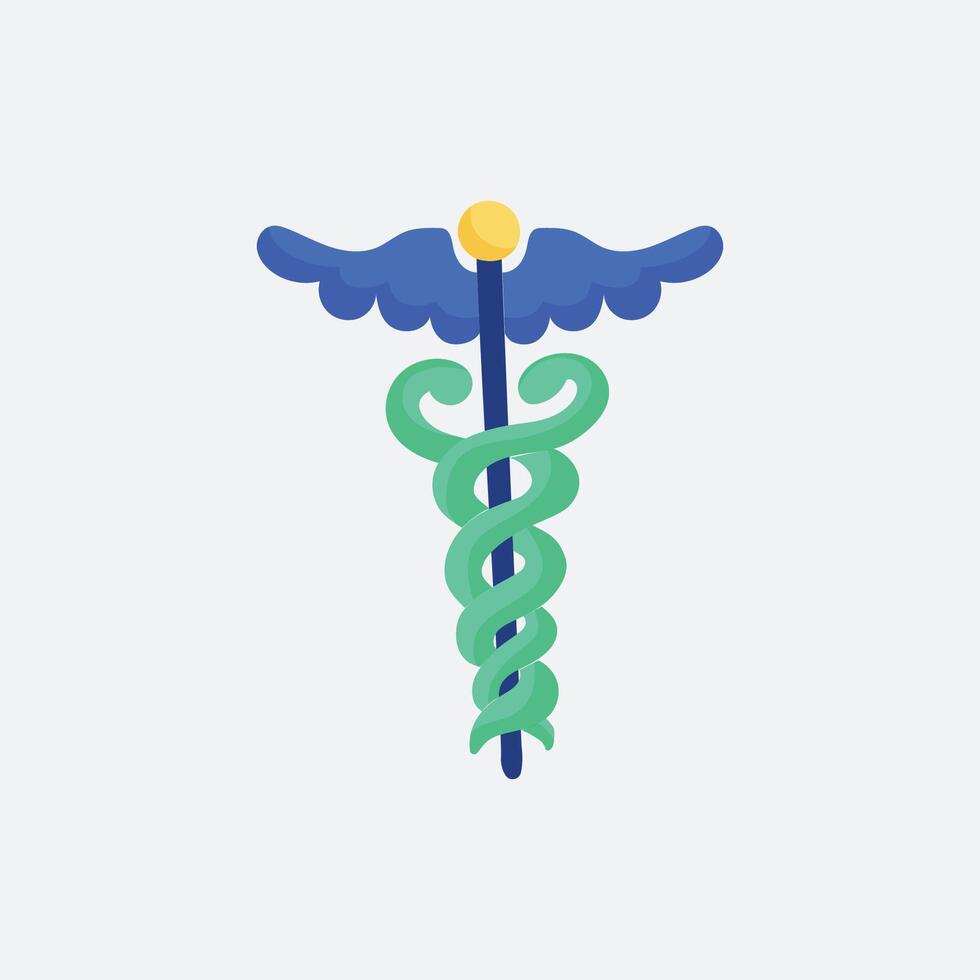 Pharmacy logo sign in flat design. vector