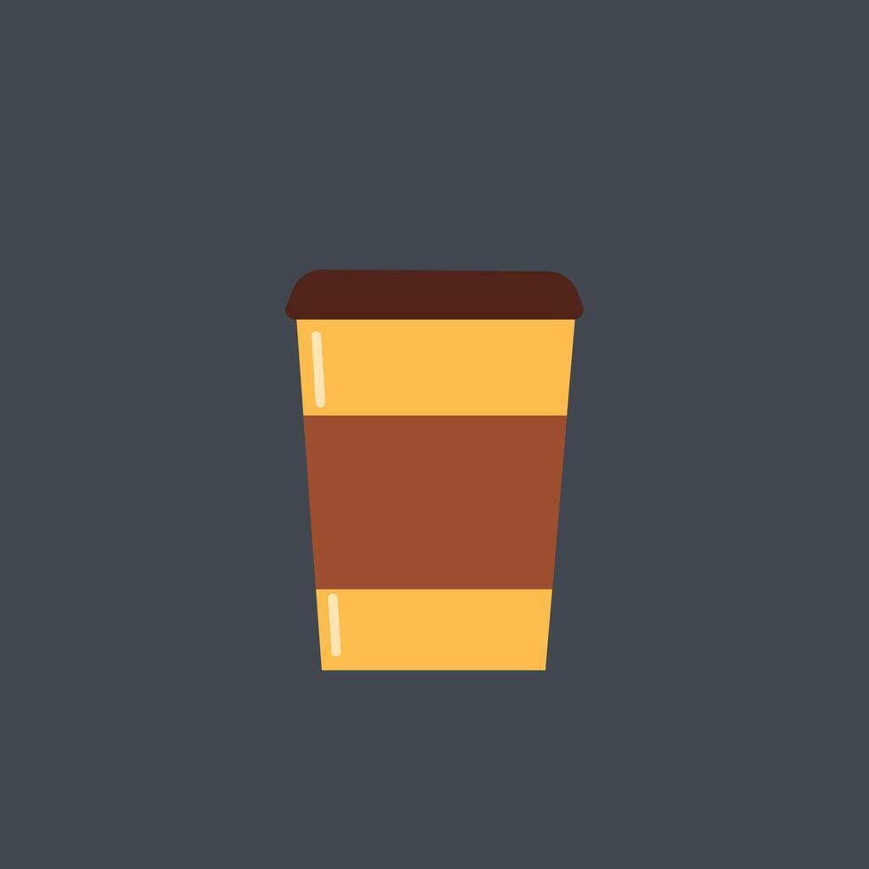 coffee drink in flat design. vector