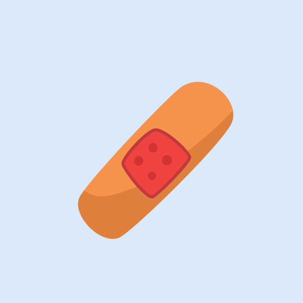 bandage aid in flat design. vector