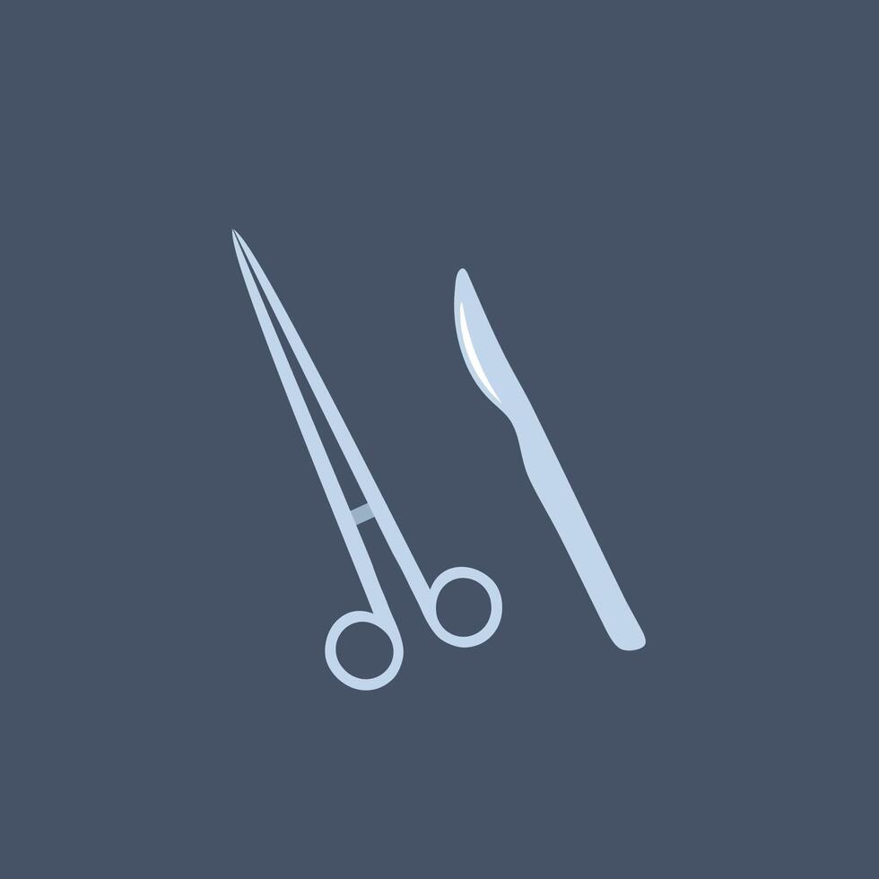 surgery tool in flat design. vector