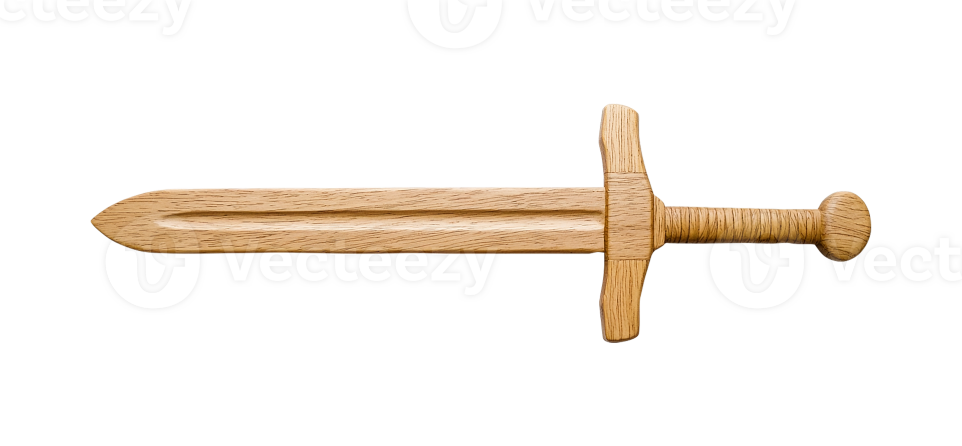 Wooden toy sword, isolated png