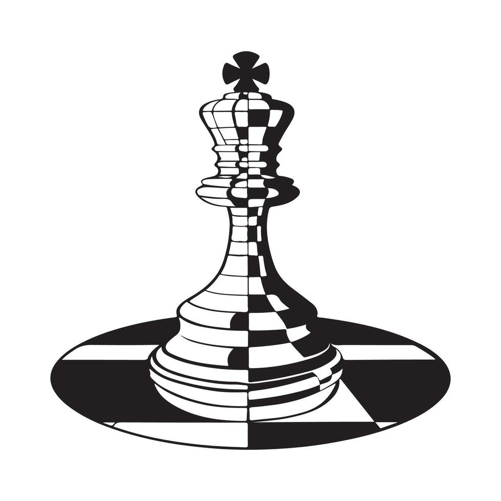 Chess Logo Design. Chess tournament logo competition emblem stock Image. vector