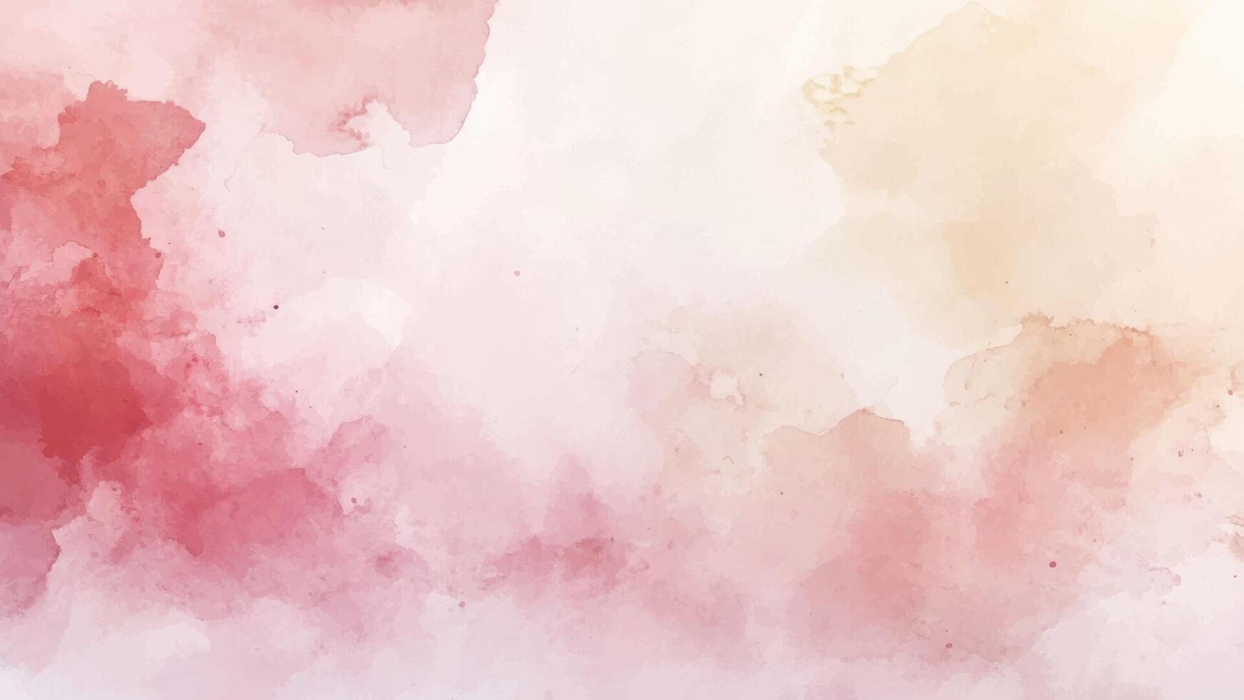 Abstract pink horizontal watercolor background. Hand drawn texture. Brush stroked painting pastel color watercolour vector