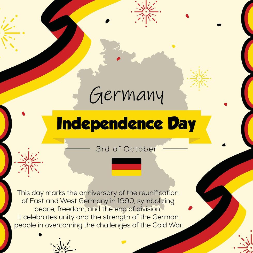 Germany independence day vector